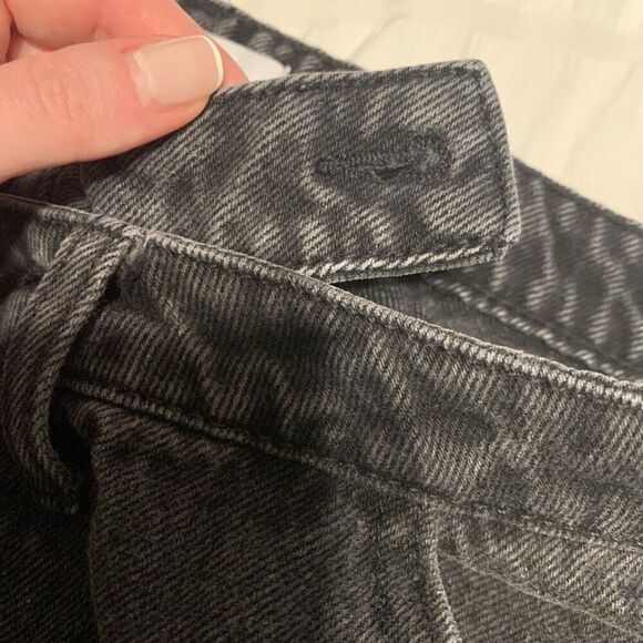 Forever 21 Womens Solid Black High Rise Wide Leg Jeans Denim 29 - Picture 4 of 4